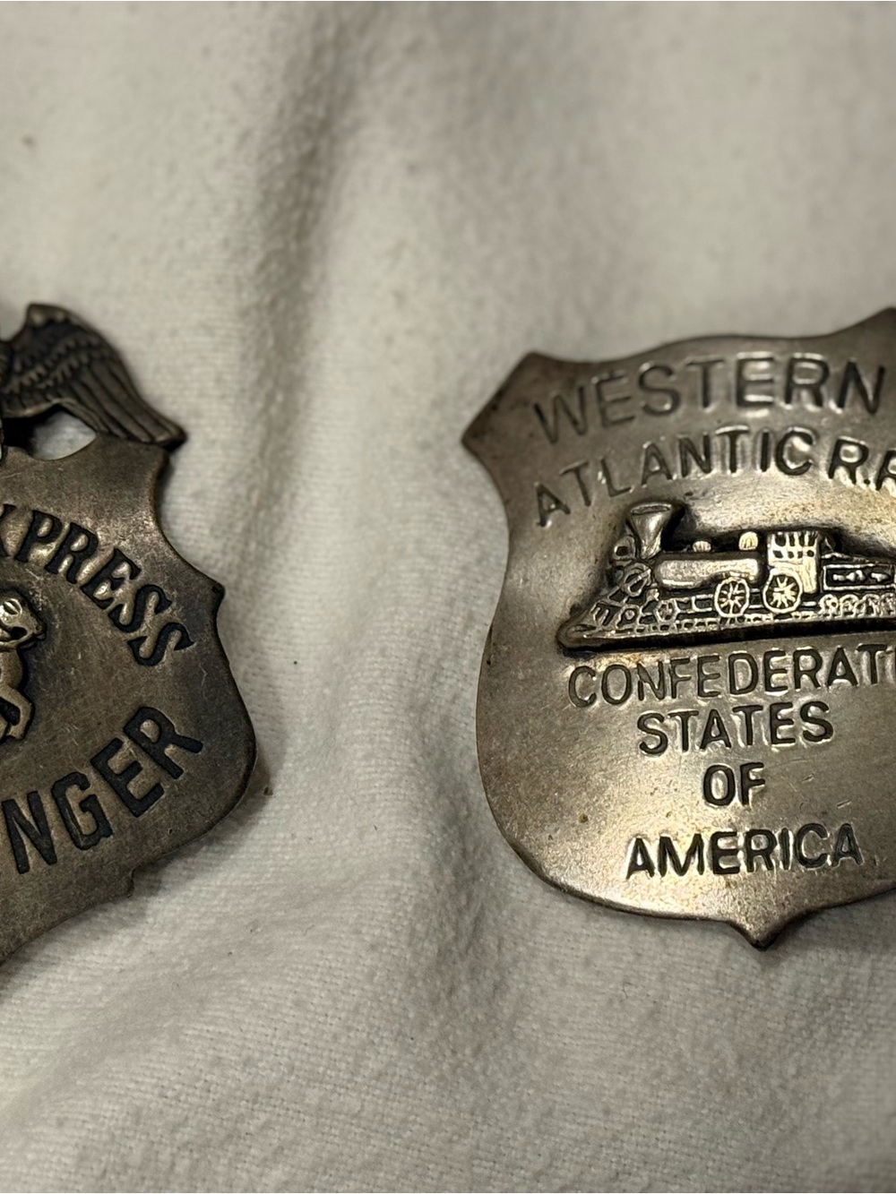 Western Atlantic Railroad Commemorative Badge - Silver Tone
